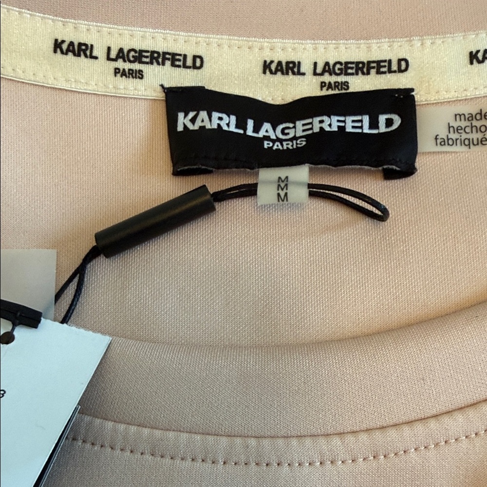 Karl Lagerfeld Paris Sweatshirt Blush Long Sleeve Medium - Picture 5 of 5